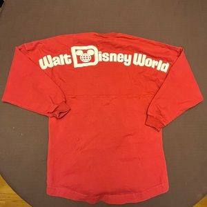 Walt Disney World women’s maroonLong Sleeve Spirit Jersey XS